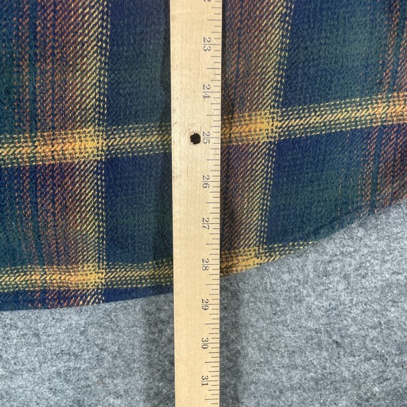 Orvis Shirt Mens Large Blue Button Up Flannel Heavyweight Pockets Outdoors Fish - Picture 15 of 15